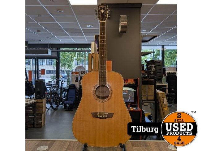 Washburn WD10 Dreadnought Akoestische Gitaar Nette staat, Muziek en Instrumenten, Bower en Wilkins, Zo goed als nieuw, Support@bowerenwilkins.com