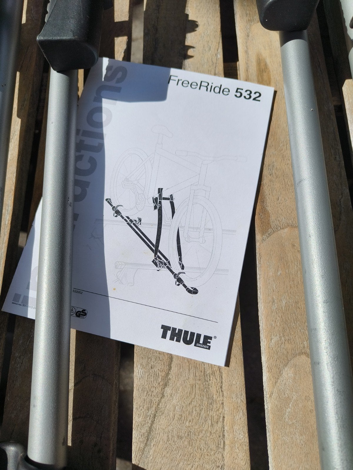 Thule FreeRide 532 dakdragers voor 2 fietsen, Auto diversen, Fietsendragers, Verzenden, 2 fietsen, Gebruikt, Dakdrager