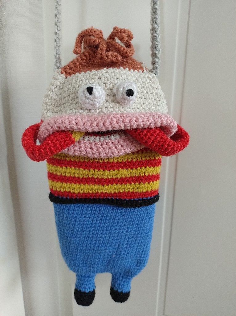 ✨Handgemaakte Telefoontas minitas crossbody tas grote mond, Ophalen of Verzenden, Nieuw, Overige kleuren, Overige typen