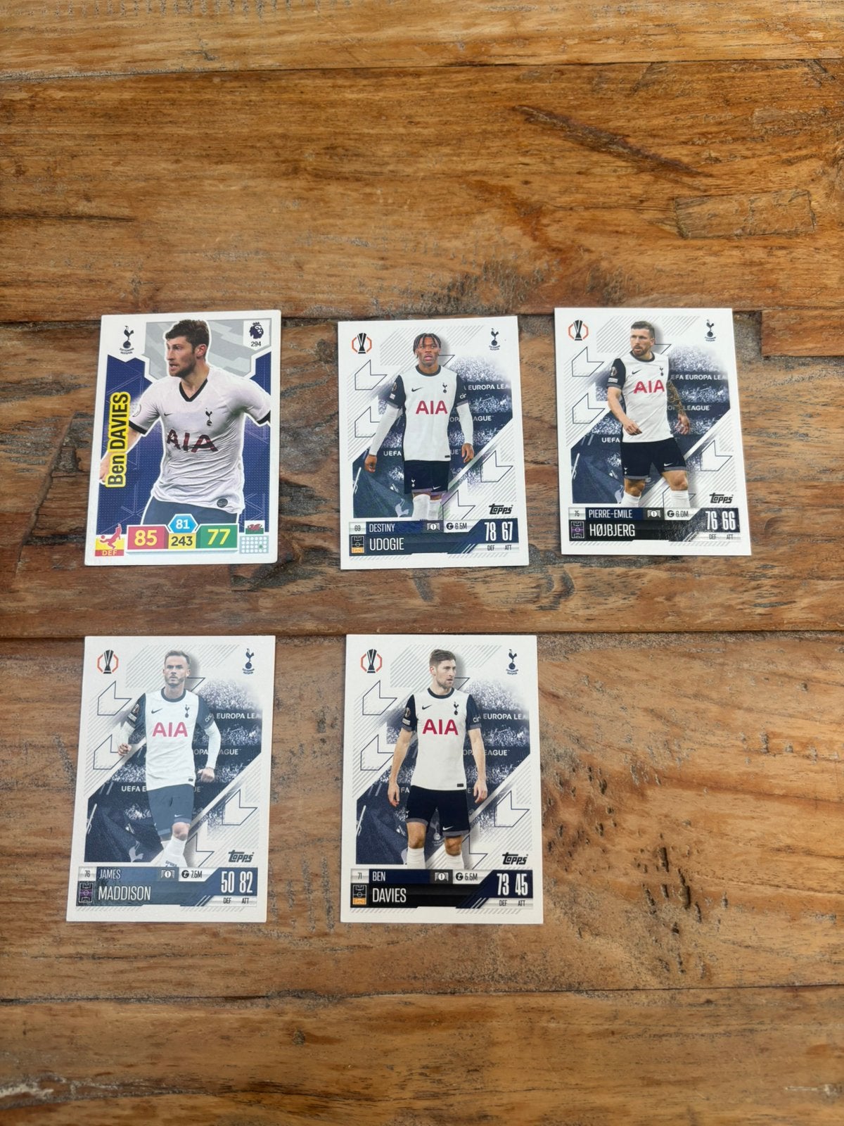 Tottenham Hotspur Voetbalkaartjes - Panini & Topps Match att, Ophalen of Verzenden, Zo goed als nieuw, Meerdere kaarten