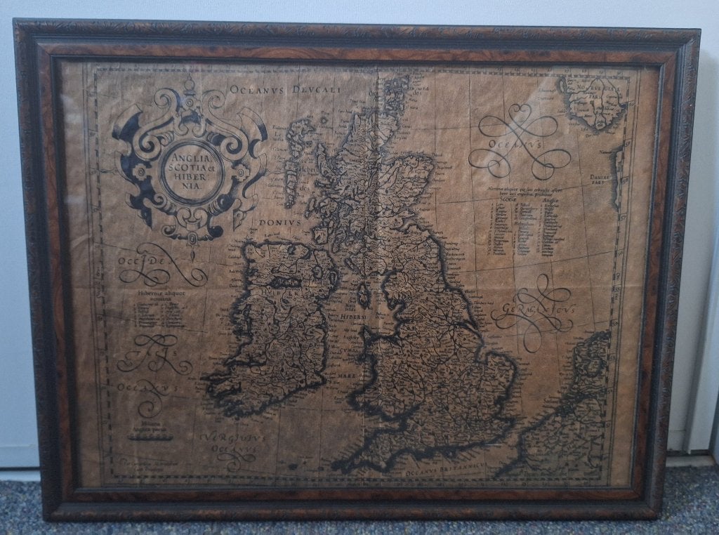 Prent Anglia, Scotia et Hibernia, Ophalen, Gebruikt, Buitenland, Voor 1940