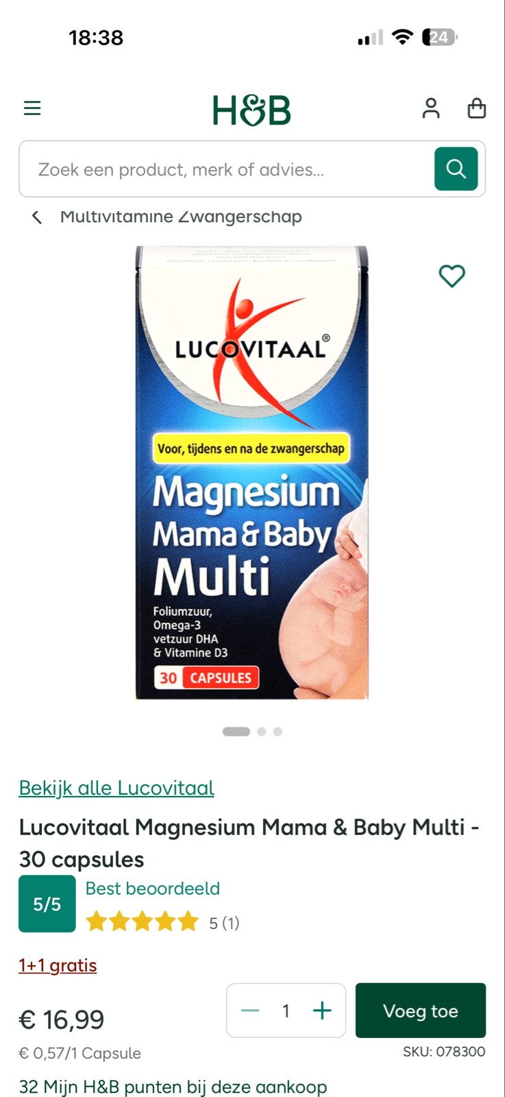 4x Lucovitaal Magnesium Mama & Baby Multi - Nieuw & Geseald, Ophalen of Verzenden, Nieuw