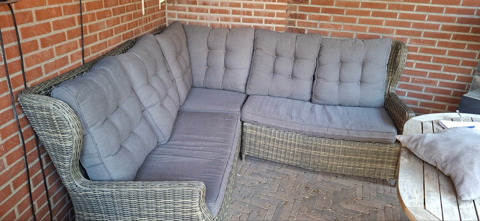 loungeset, Ophalen, Gebruikt, Rotan, 5 zitplaatsen