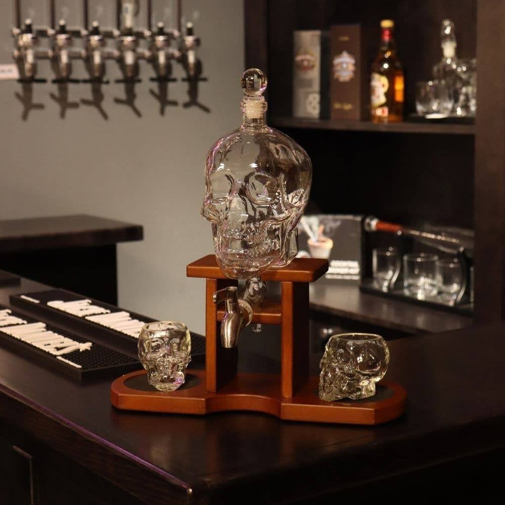 Skull whiskey karaf - Bar accessoires - Karafs - Mancave, Caravans en Kamperen, Cave & Garden, Verzenden, Nieuw, Kouwe Hoek 1B, Waddinxveen