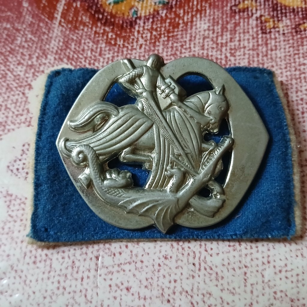 Origineel Baret embleem Huzaren (K-BKO-106), Ophalen of Verzenden, Landmacht, Nederland, Embleem of Badge