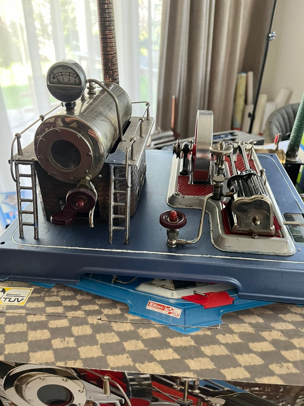 Wilesco D20 stoommachine in ovp, Ophalen of Verzenden, Zo goed als nieuw, Groter dan 1:32