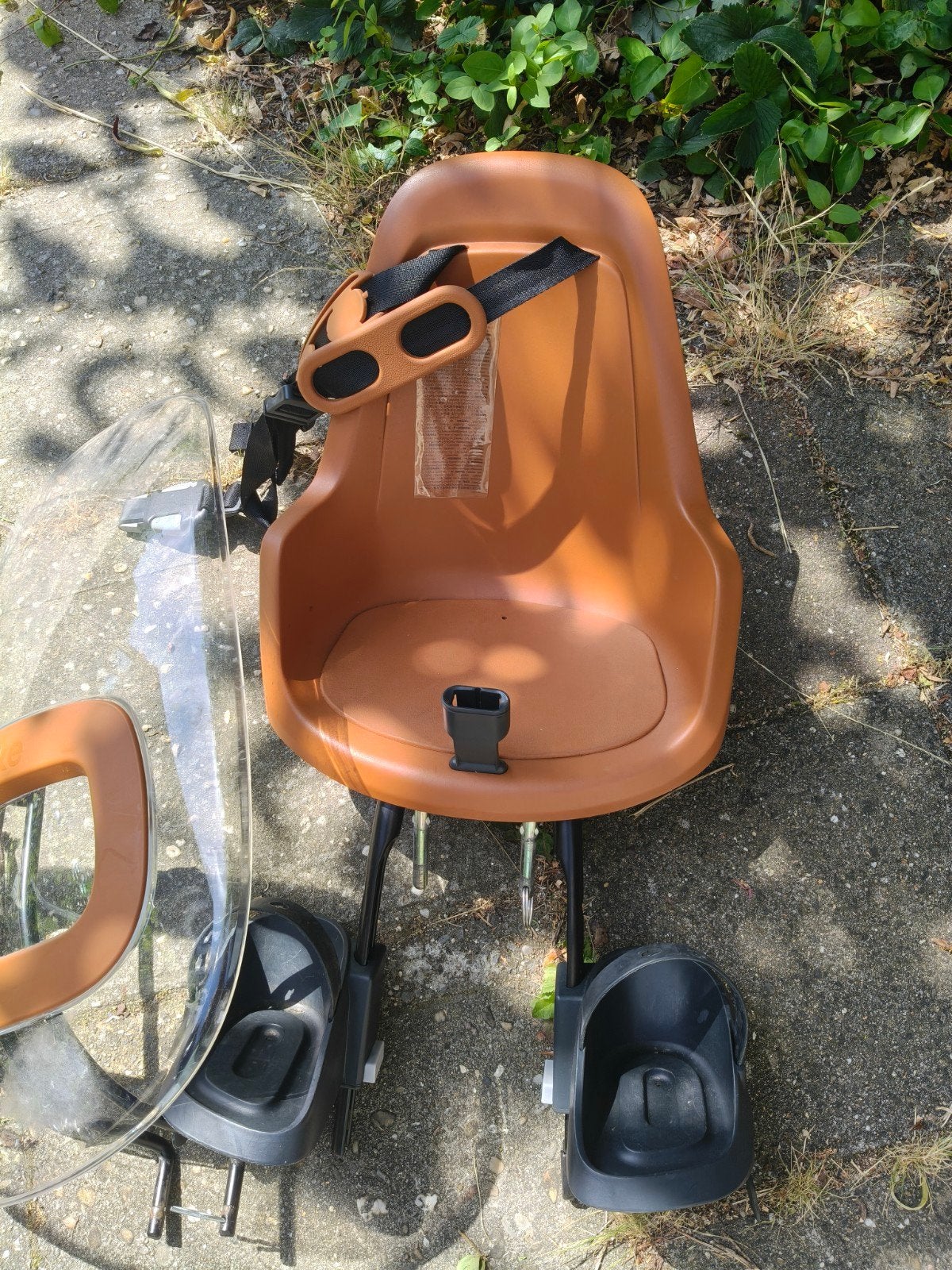 Bobike mini one  + windscherm, Fietsen en Brommers, Fietsaccessoires | Fietsstoeltjes, Ophalen, Gebruikt, Voorzitje, Bobike
