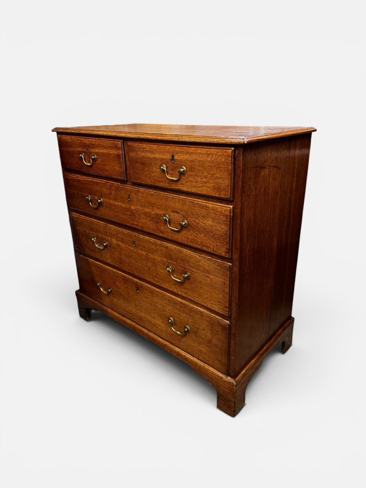 Antieke Engelse Eiken Ladekast, circa 1780, Ophalen