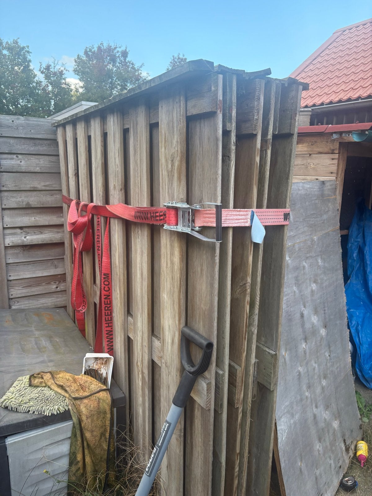 5x Gebruikte houten schuttingdelen, Ophalen, 3 tot 6 meter, Hout, 1 tot 2 meter