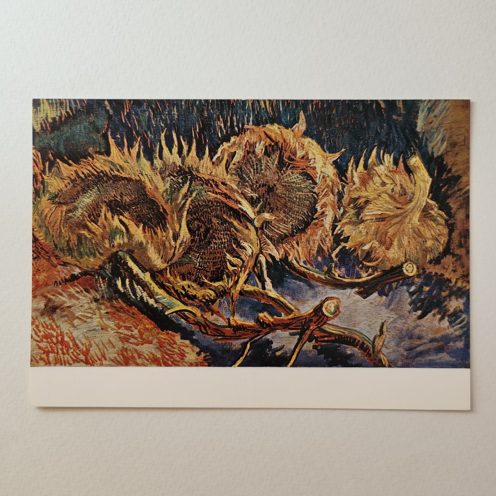 Kunstkaart Vincent van Gogh - Zonnebloemen 1887, Verzenden, 1980 tot heden, Ongelopen, Cultuur en Media