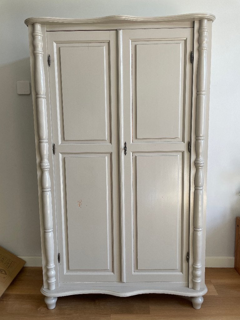 Kledingkast vintage, Ophalen, Met deur(en), Gebruikt, 100 tot 150 cm