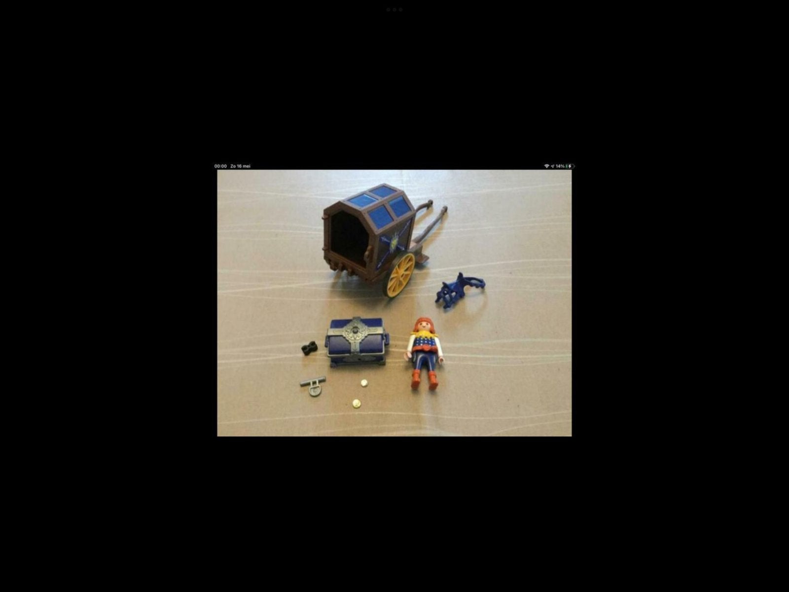 Playmobil onderdelen koningsschat transport., Ophalen of Verzenden, Zo goed als nieuw
