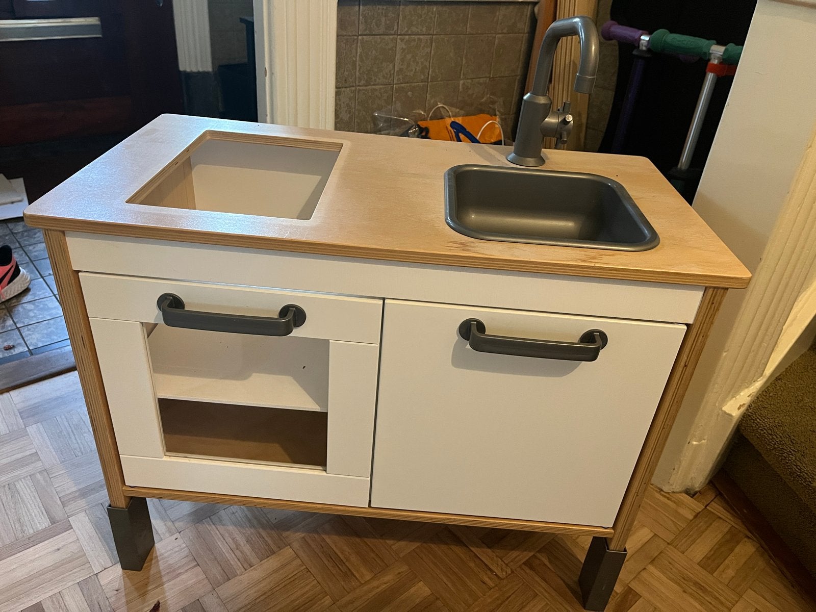 Houten speelkeuken, Ophalen, Gebruikt, Hout, Speelkeuken