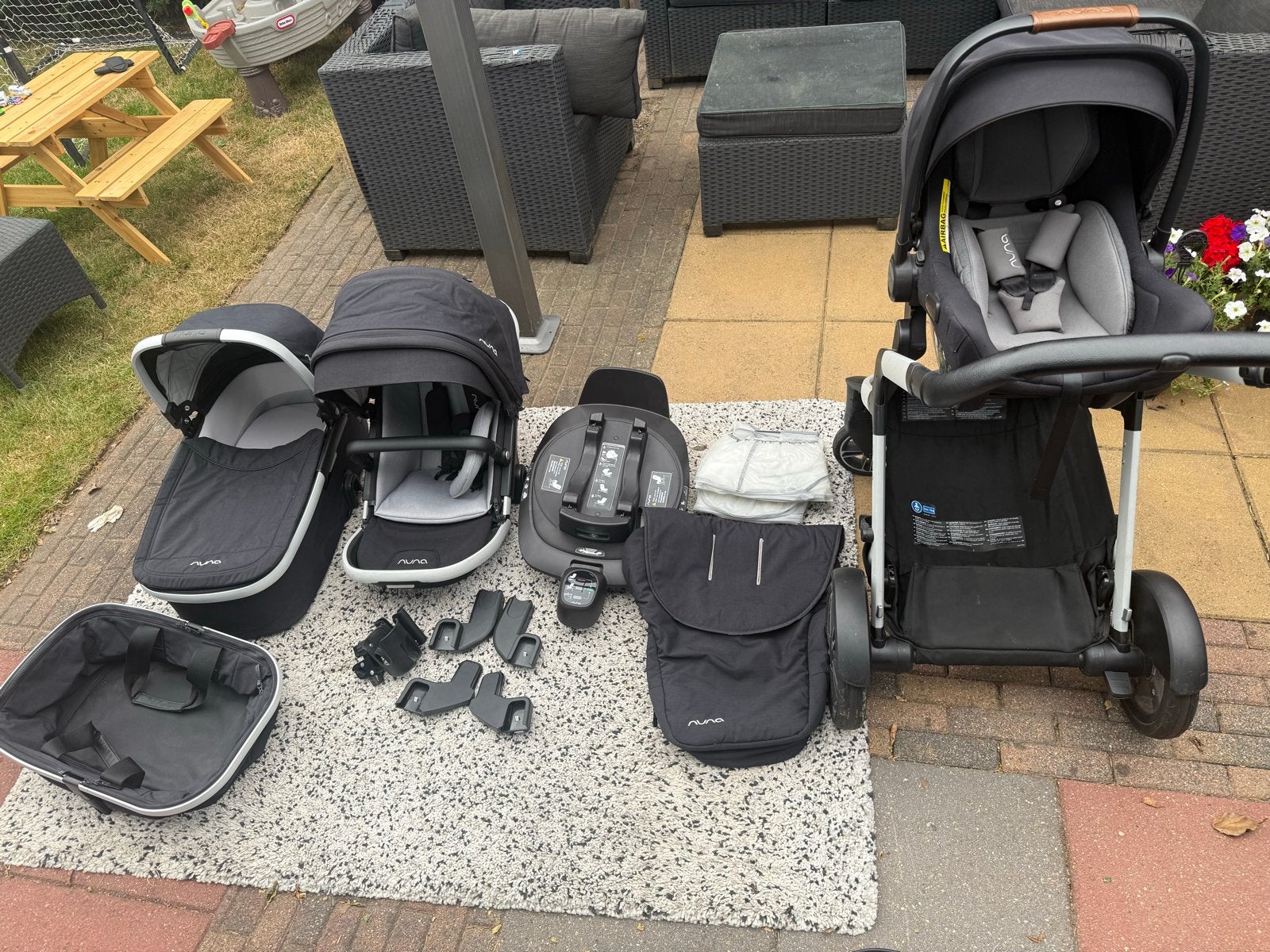Nuna Demi Grow Complete Set incl BASE!, Gebruikt, Duowagen, Combiwagen, Ophalen