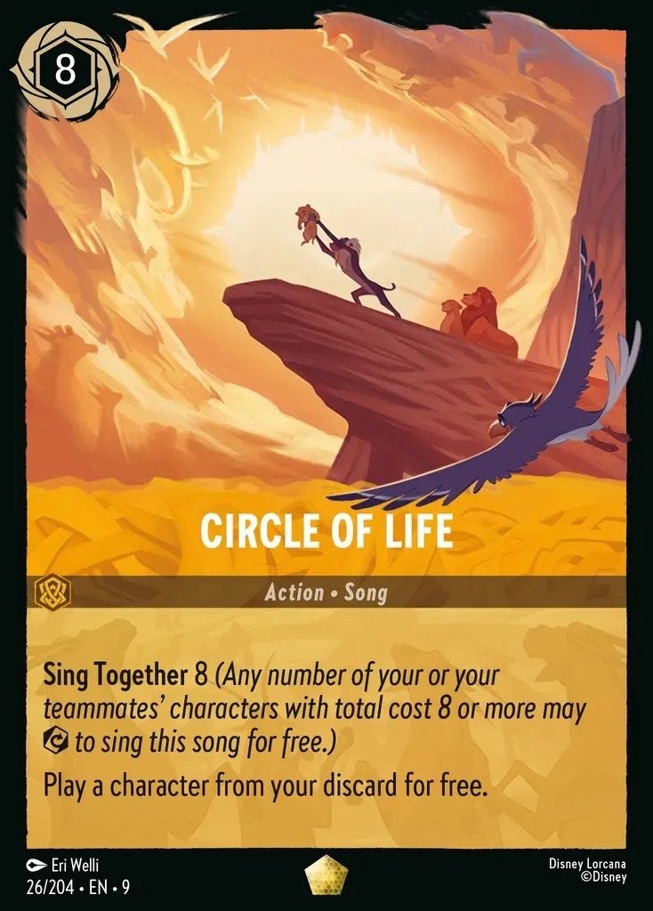 Disney Lorcana - Wilds Unknown - 26 - Circle of Life, Ophalen of Verzenden, Nieuw, Losse kaart