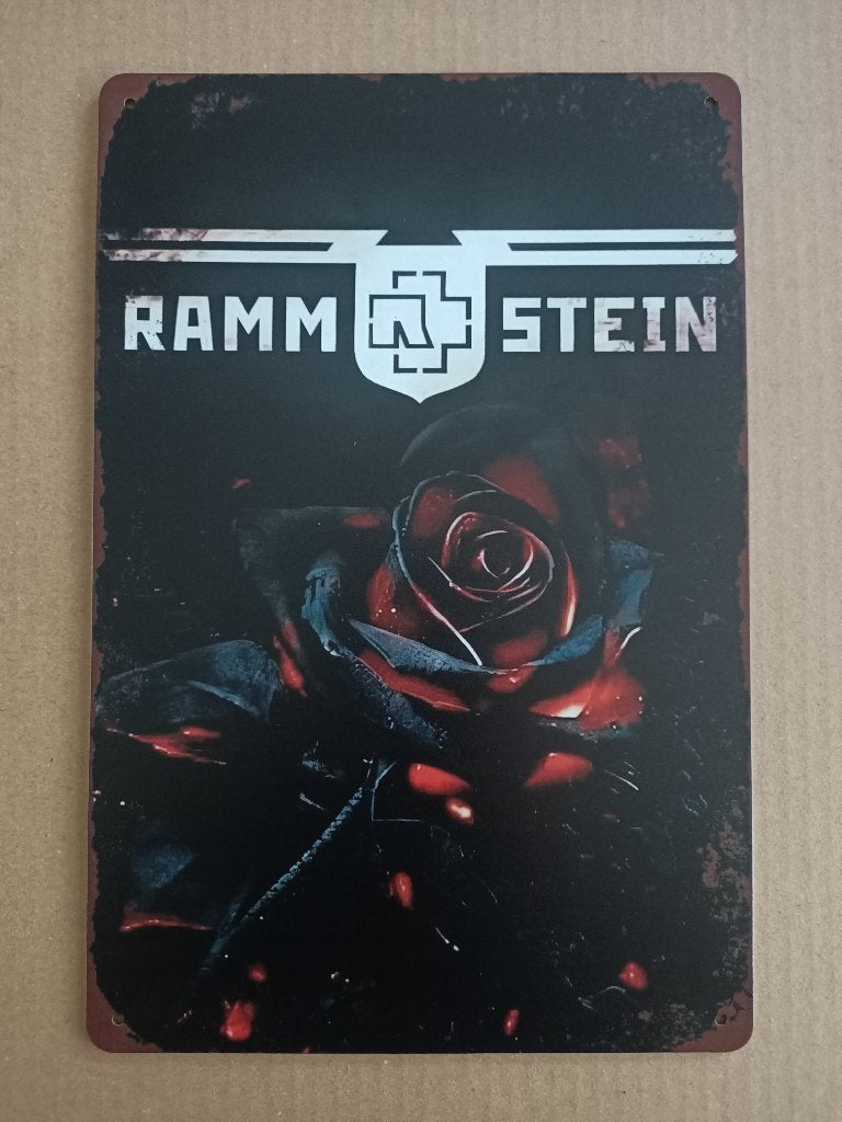 Metalen Plaat: Rammstein/ Rock / 30x20/ Nieuw !!, Verzamelen, Ophalen of Verzenden, Nieuw