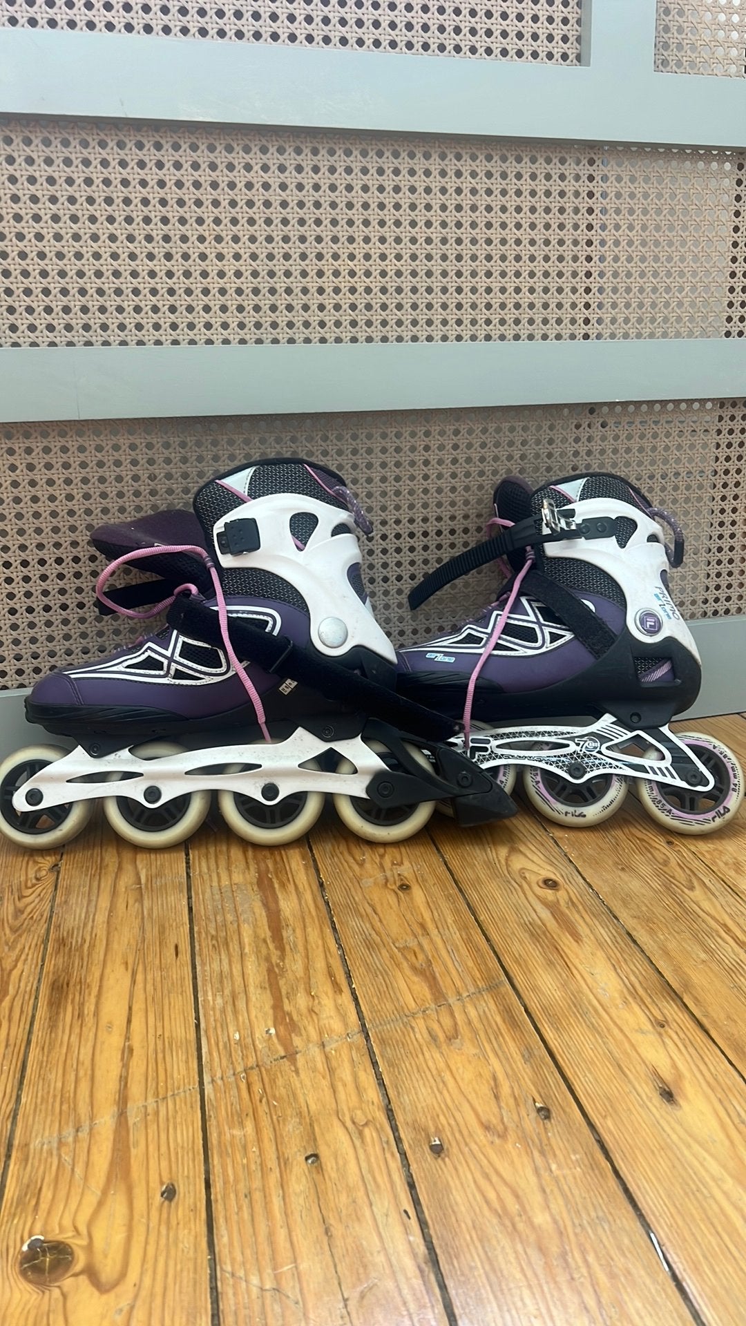 Fila skeelers maat 40 lila, Ophalen, Inline skates 4 wielen, Dames, Verstelbaar