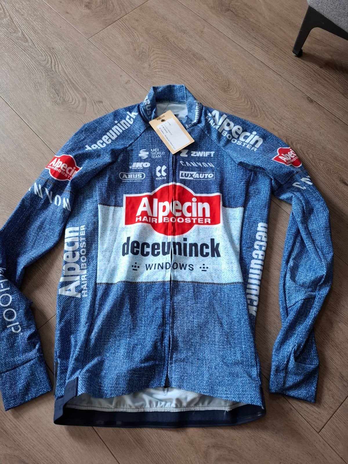 Alpecin deceuninck wielershirt lange mouwen nieuw maat s plu