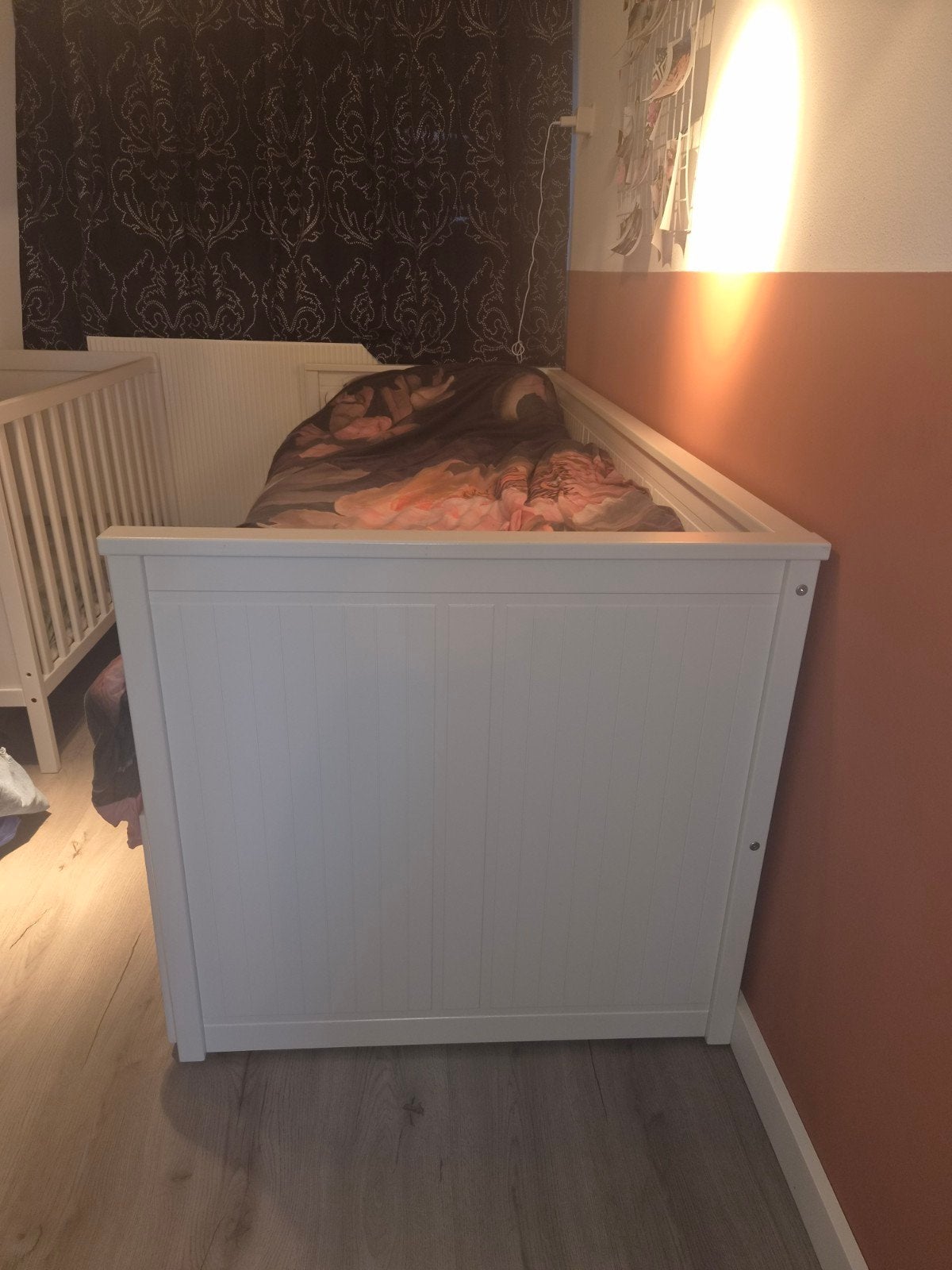 IKEA Hemnes bedbank met 3 lades - Wit, Ophalen, Gebruikt, Eenpersoons, Wit