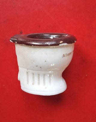 miniatuur WC-pot porselein jaren 30, Ophalen of Verzenden