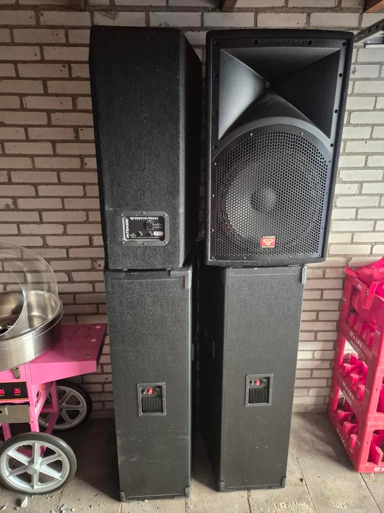 Cerwin-Vega geluidset inclusief kabels, Audio, Tv en Foto, Ophalen, 120 watt of meer, Front, Rear of Stereo speakers, Overige merken