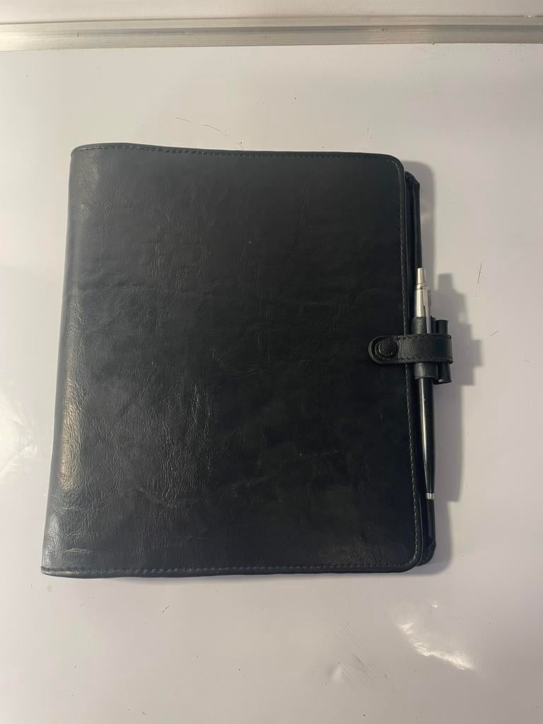 Vintage Filofax A5 Zwart Leren Organiser Goed, Ophalen of Verzenden, Zo goed als nieuw