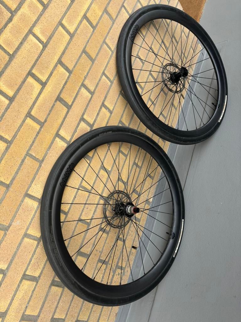 Adv.Whls Grus gravel wielset handgebouwd carbon, Ophalen of Verzenden, Zo goed als nieuw, Wiel, Carbon