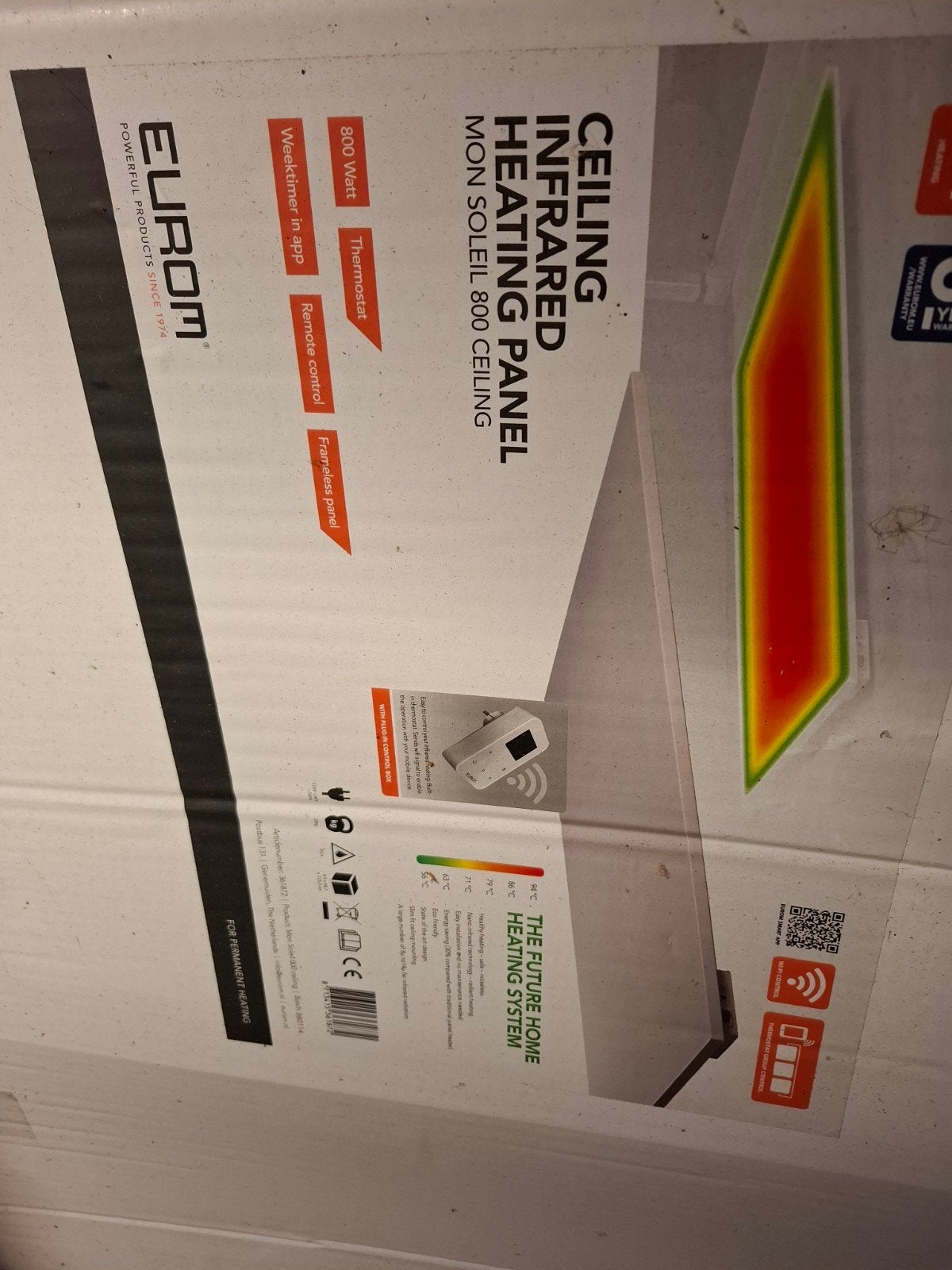 Eurom infrarood paneel, Ophalen, Nieuw, Elektrisch, Overige soorten