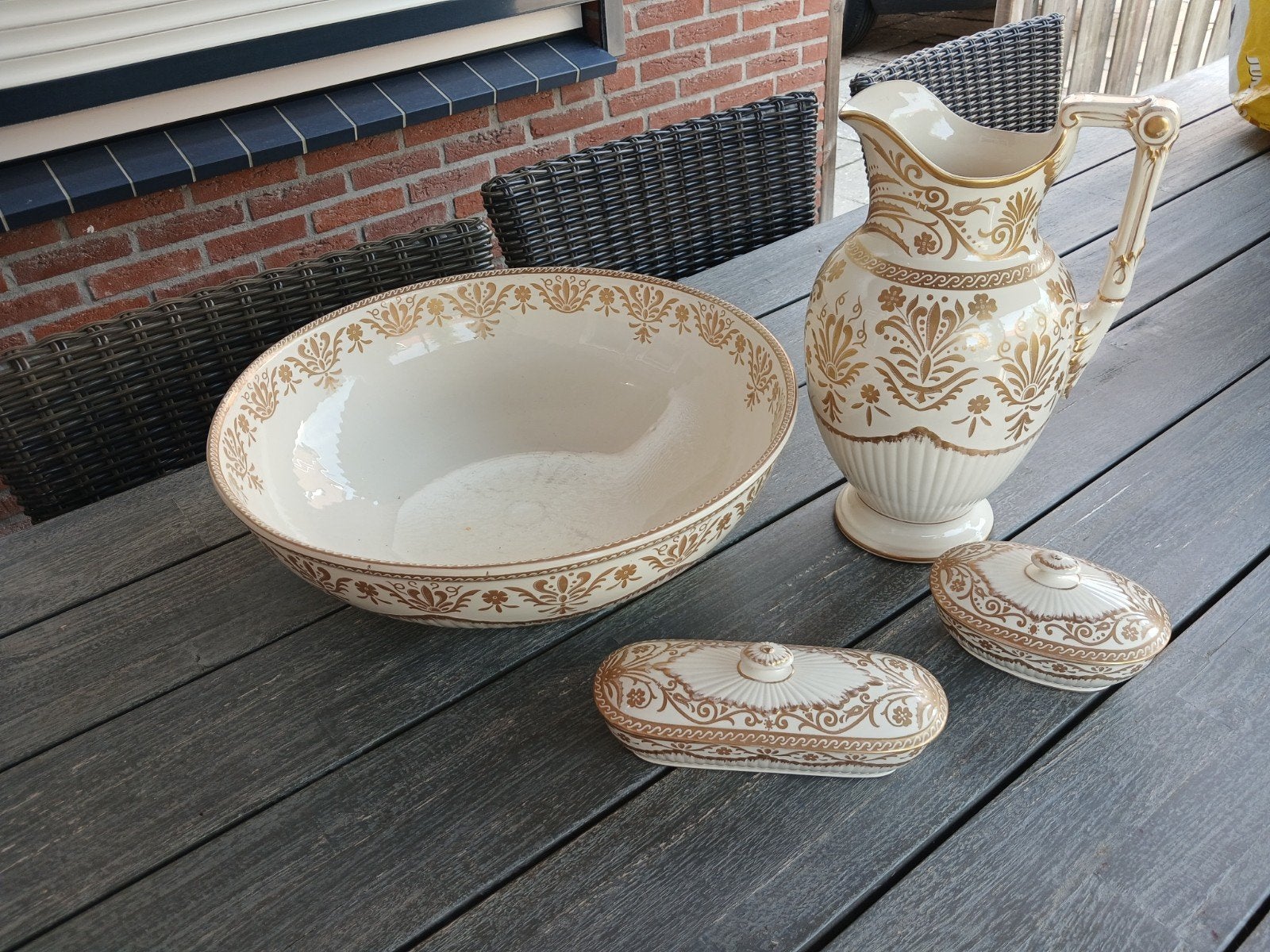 Lampetstel, Antiek en Kunst, Antiek | Keramiek en Aardewerk, Ophalen
