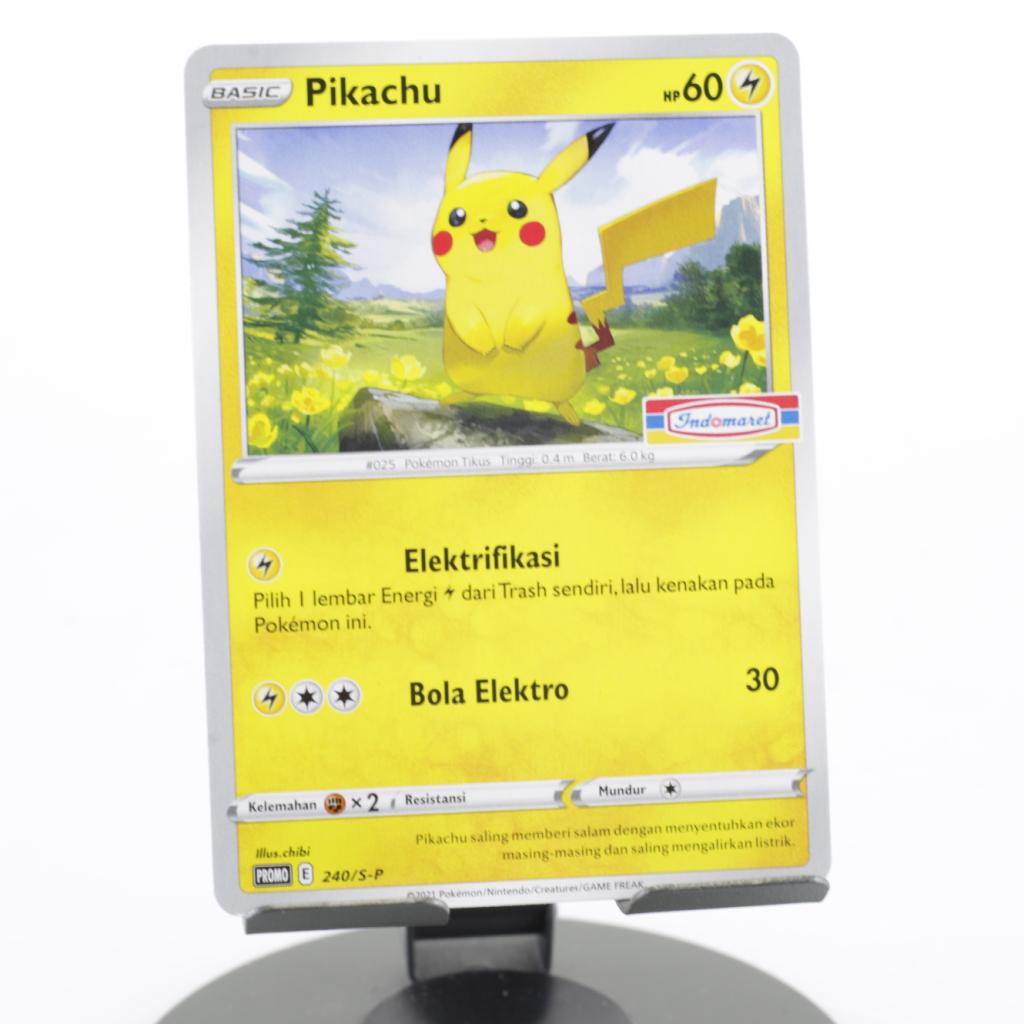 TCG Pikachu 240/S-P Indonesian Promo, Zo goed als nieuw
