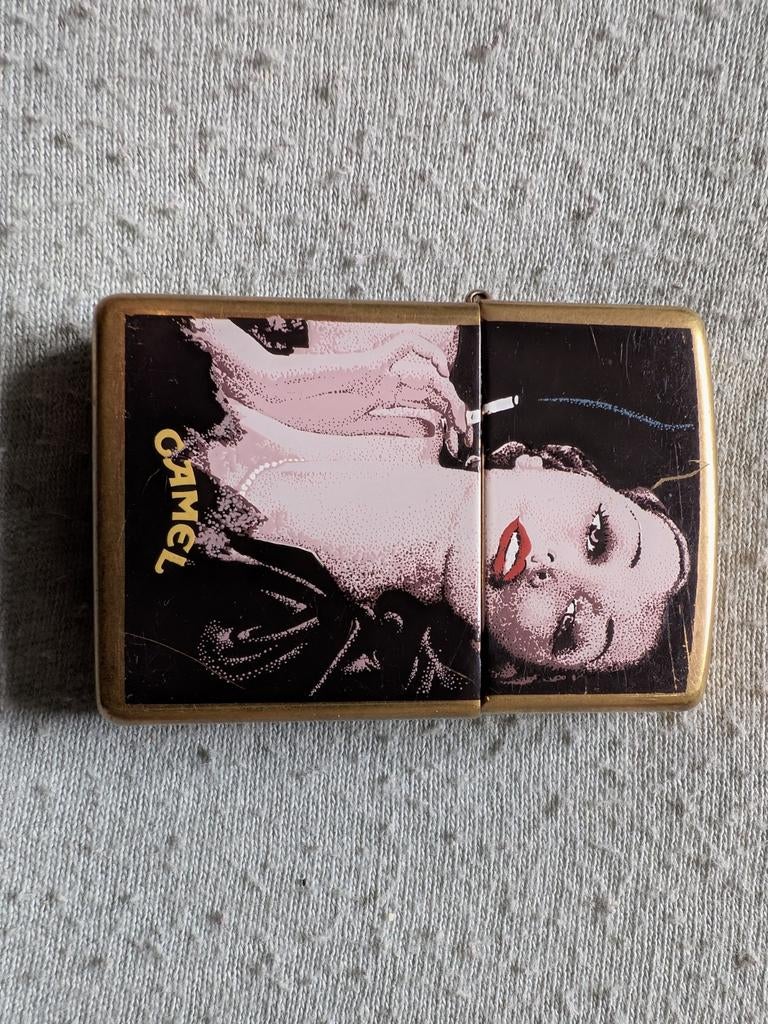 Zippo Camel gebruikt, Verzamelen, Ophalen of Verzenden, Gebruikt, Aansteker