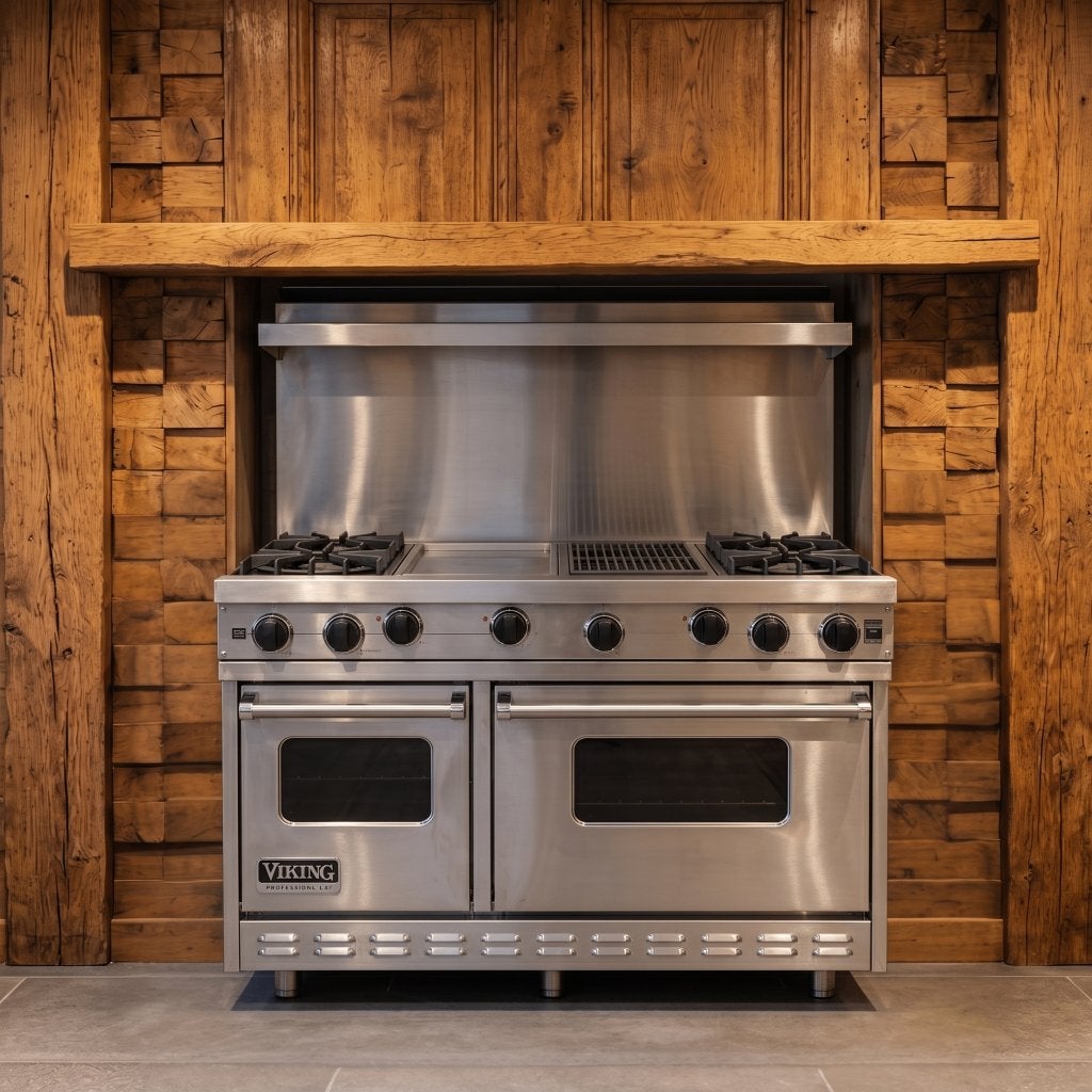 Viking 120 cm · 6 pits · 2 ovens · RVS · in showroomstaat, Witgoed en Apparatuur, 60 cm of meer, Refurbished, Ophalen of Verzenden