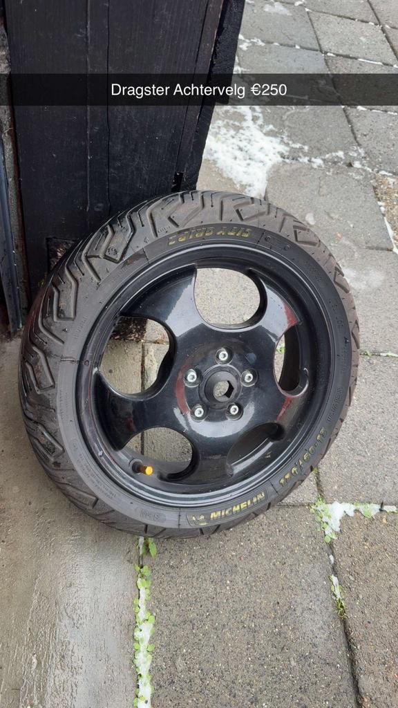 Italjet dragster DD Achtervelg 13 inch, Ophalen of Verzenden, Zo goed als nieuw, Overige typen