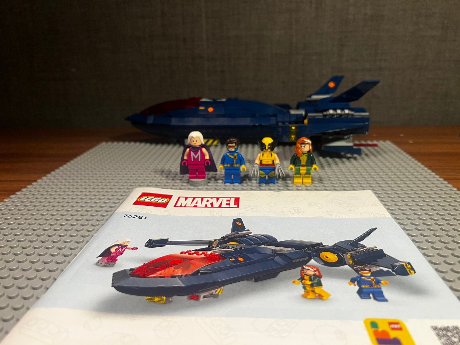 LEGO Marvel X-Men X-Jet 76281 – compleet, Compleet, Marvel, Lego, Ophalen of Verzenden
