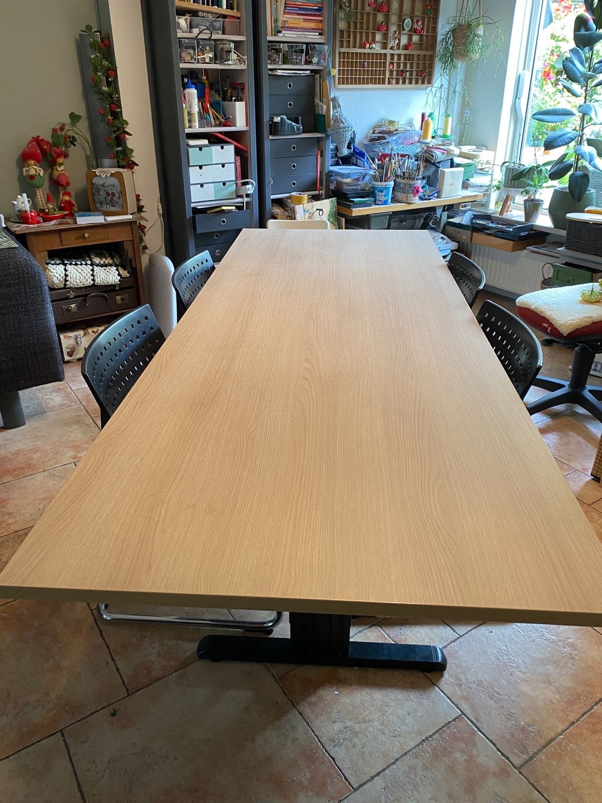 Grote eettafel/vergadertafel - Zo goed als nieuw, Huis en Inrichting, Ophalen, 100 tot 150 cm, 200 cm of meer, Zo goed als nieuw