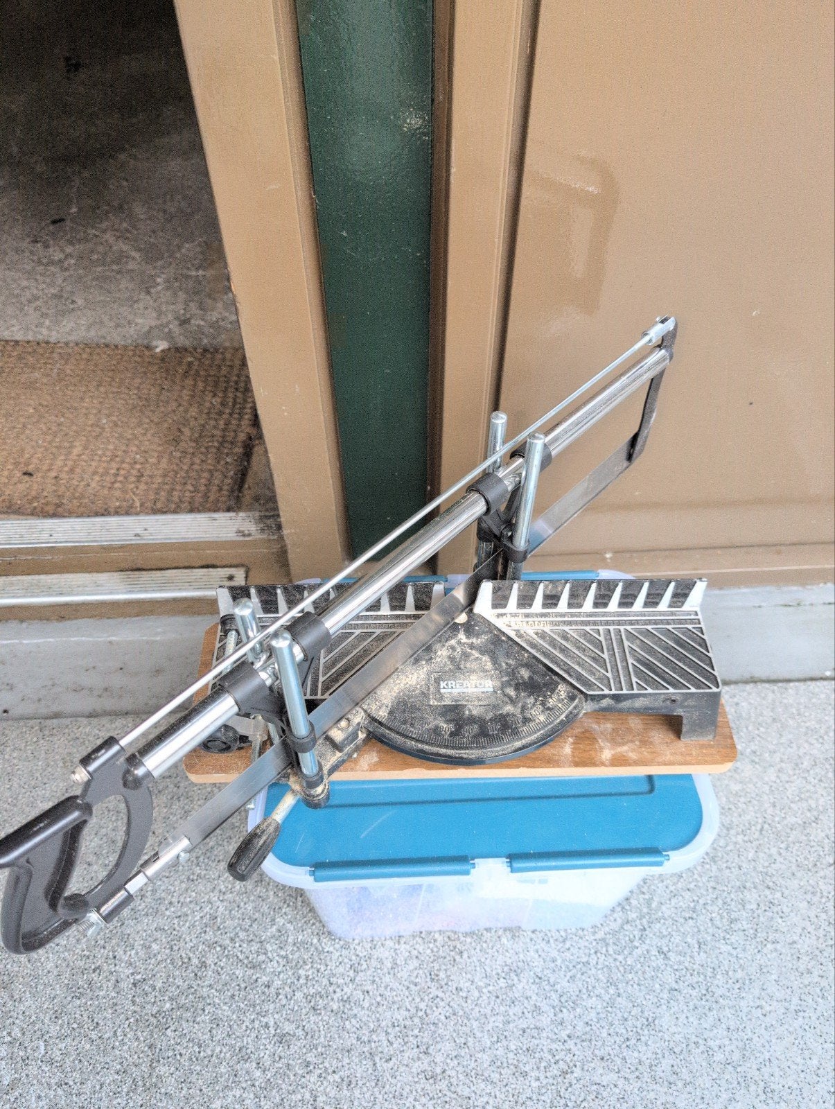 Kapzaag met verstekbak - Handig gereedschap voor precisie, Ophalen, Gebruikt, Zaag