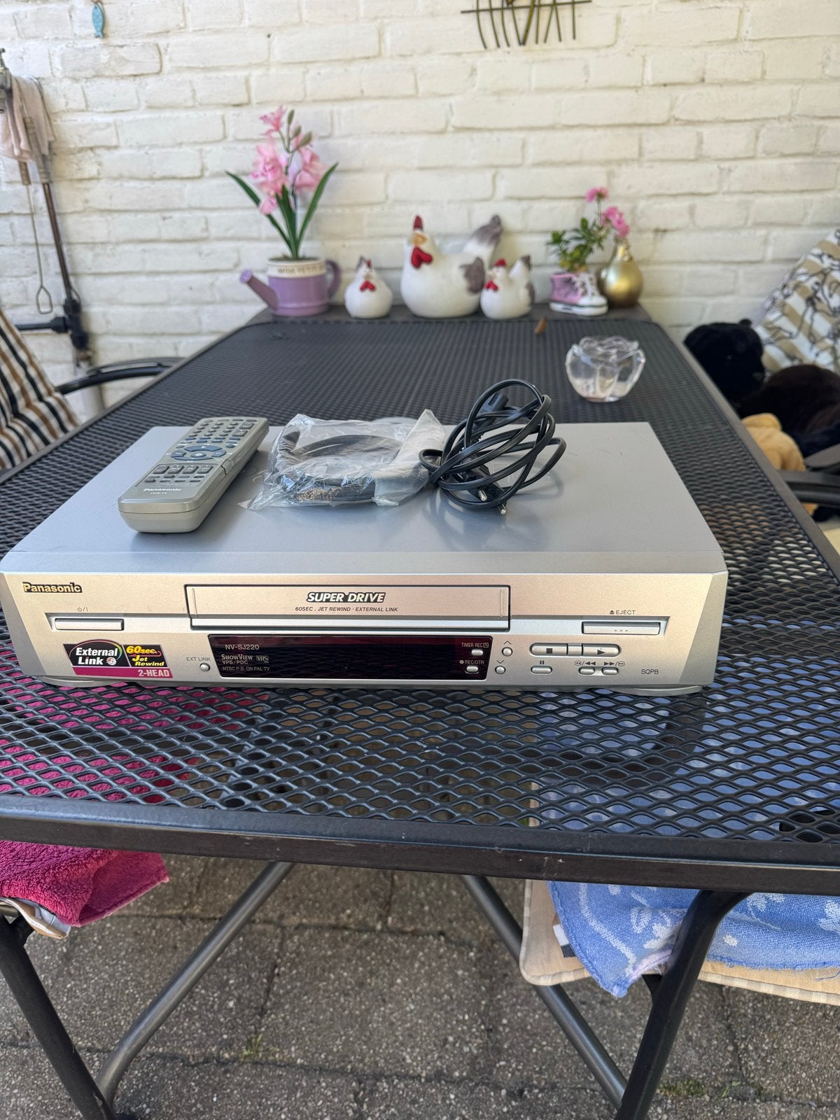 Panasonic Super Drive VHS-speler met afstandsbediening, Audio, Tv en Foto, Videospelers, Ophalen, Gebruikt, VHS-speler of -recorder