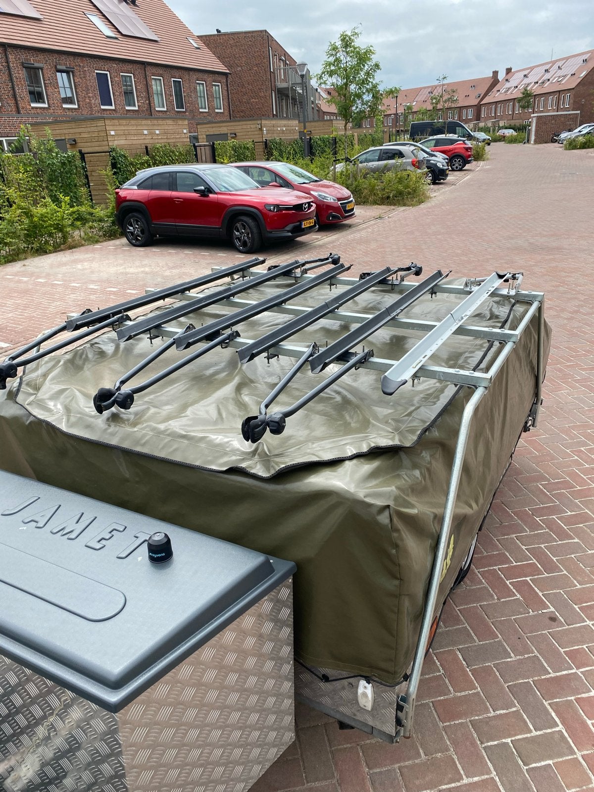 Jamet imperiaal + fietsendragers voor 6 fietsen, Ophalen, 3 fietsen of meer, Gebruikt, Fietsendrager-accessoire