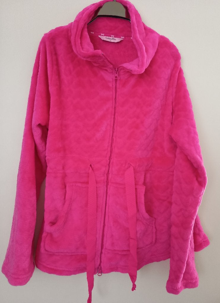 Rose fleece jacket Hunkemöller XL, Hunkemöller, Ophalen of Verzenden, Zo goed als nieuw, Maat 46/48 (XL) of groter