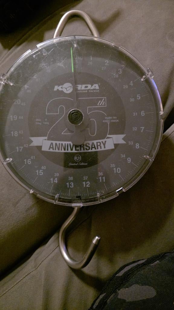 Korda 25th Anniversary Reuben Heaton Weegschaal 50kg, Ophalen of Verzenden, Zo goed als nieuw, Overige typen