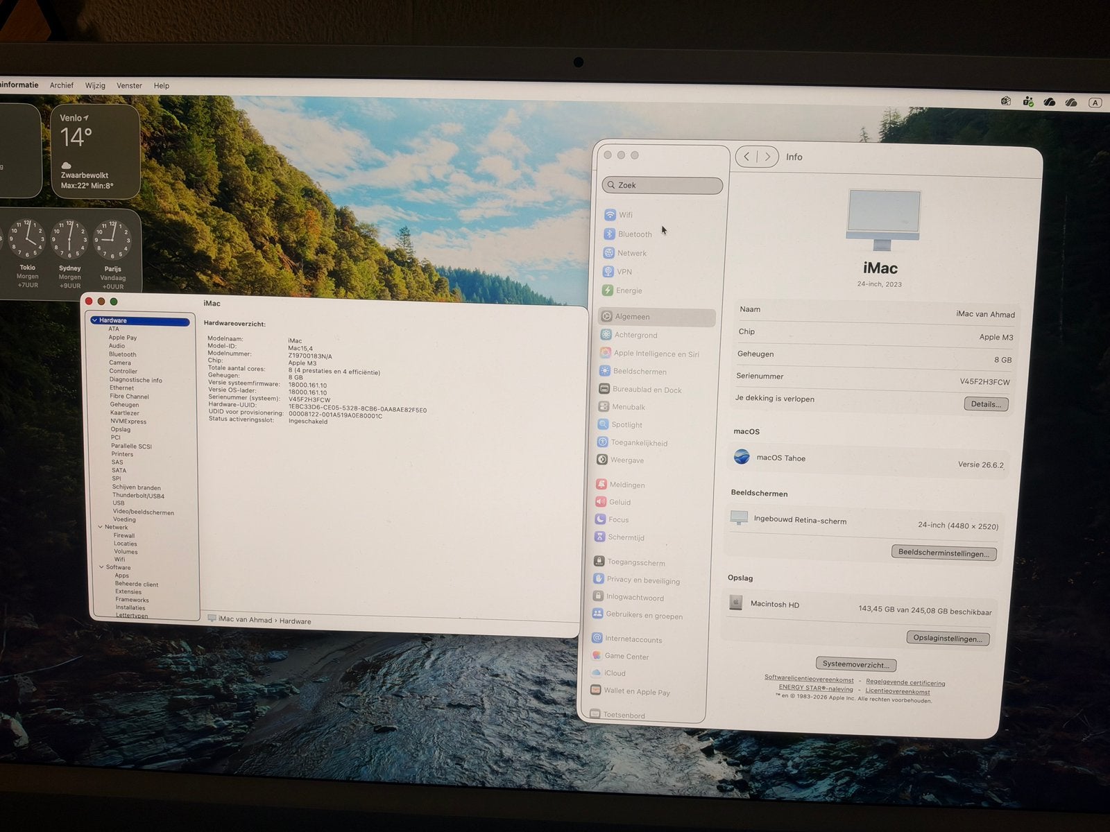 Foto 7 van Apple iMac 24-inch (2023) met M3-chip, kleur blauw.