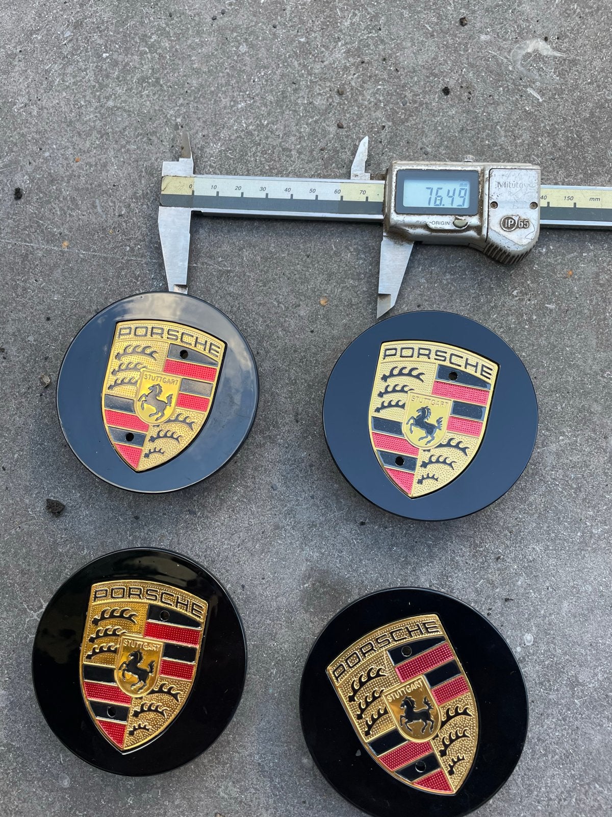 Nieuwe Zwarte Naafdoppen voor Porsche Velgen - Set van 4, Ophalen of Verzenden, Nieuw