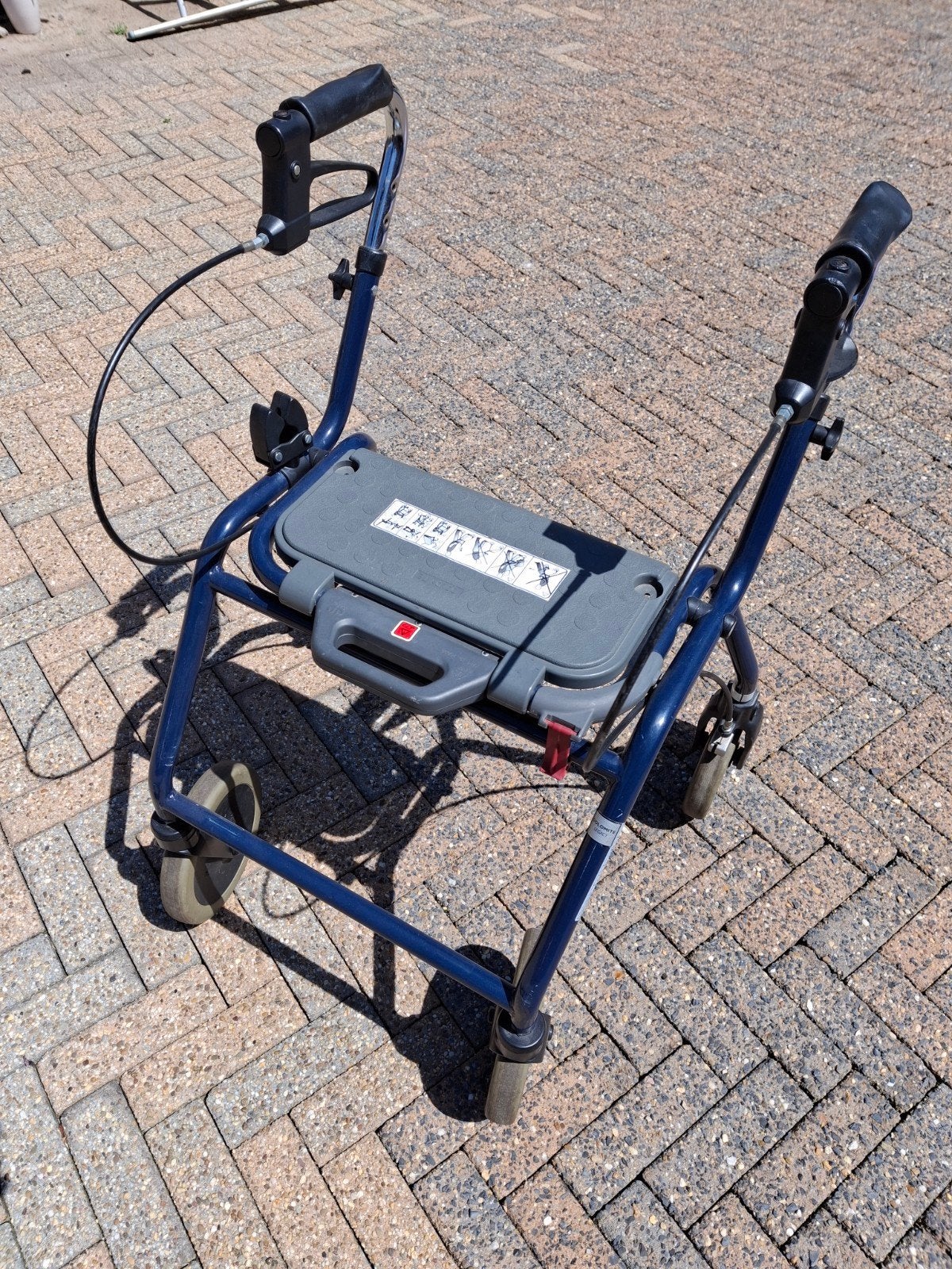 DIOMITE LEGACY Rollator Blauw/Grijs Lichtgewicht, Diversen, Ophalen, Opvouwbaar