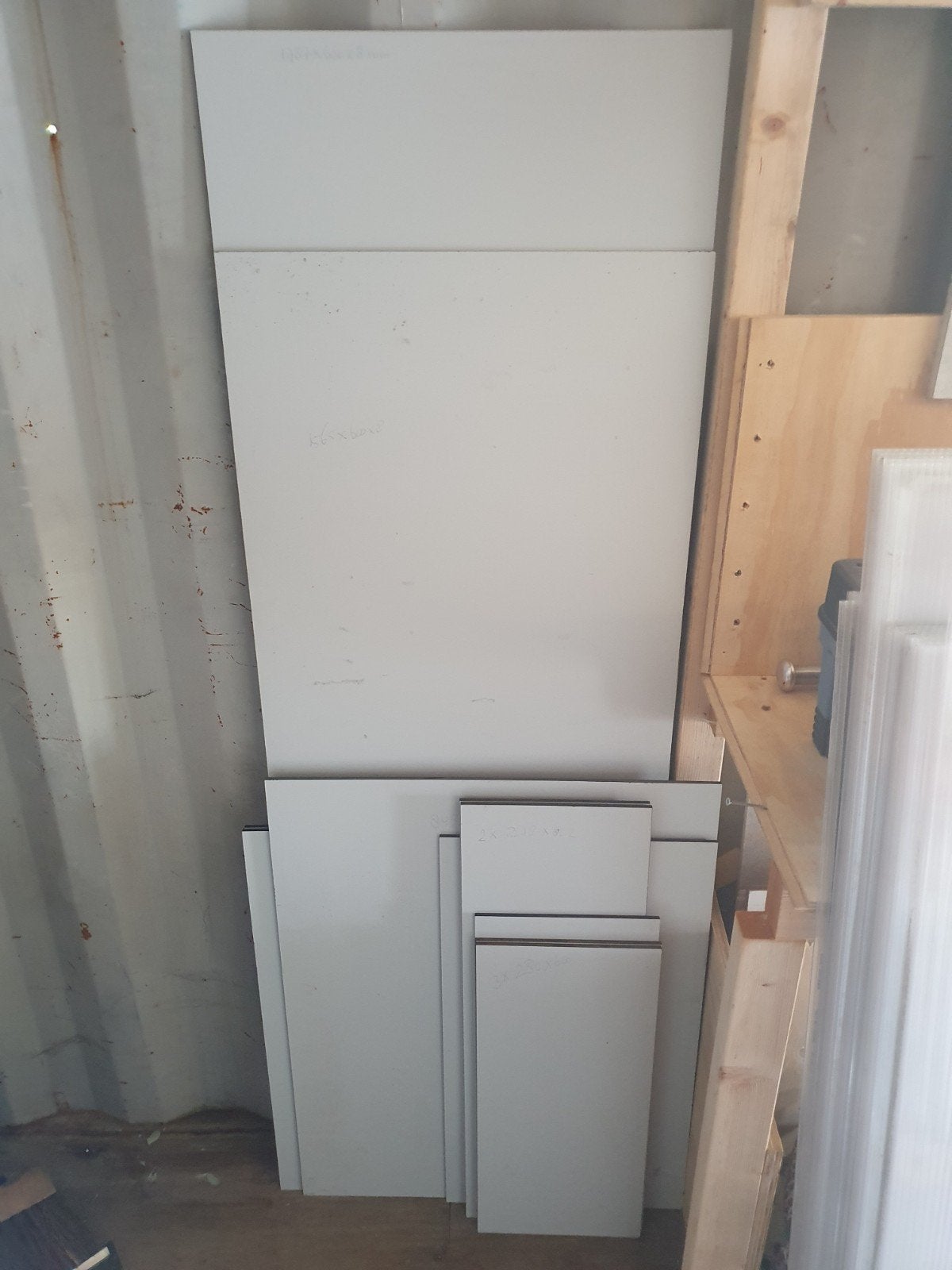 Diverse Trespa platen (wit, diverse afmetingen), Doe-het-zelf en Verbouw, Platen en Panelen, Ophalen