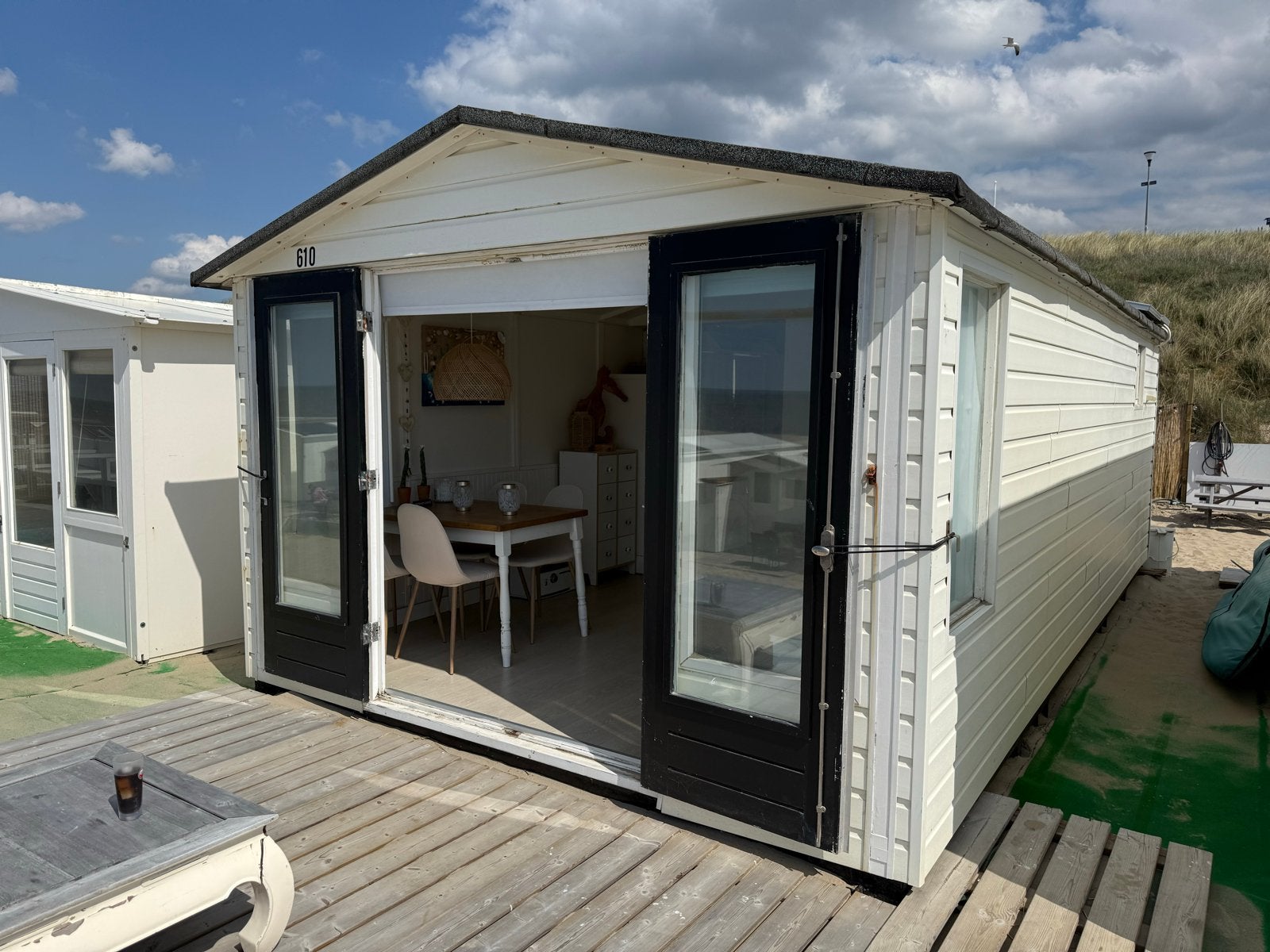 Strandhuisje te koop, Vakantie, Noord-Holland, Recreatiepark, Tuin, 1 slaapkamer