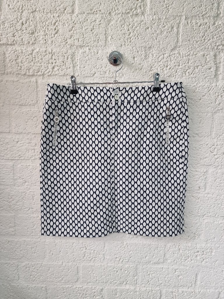 Josephine & Co Kokerrok Zwart/Wit 40, Kleding | Dames, Maat 38/40 (M), Zwart, Ophalen of Verzenden, Zo goed als nieuw