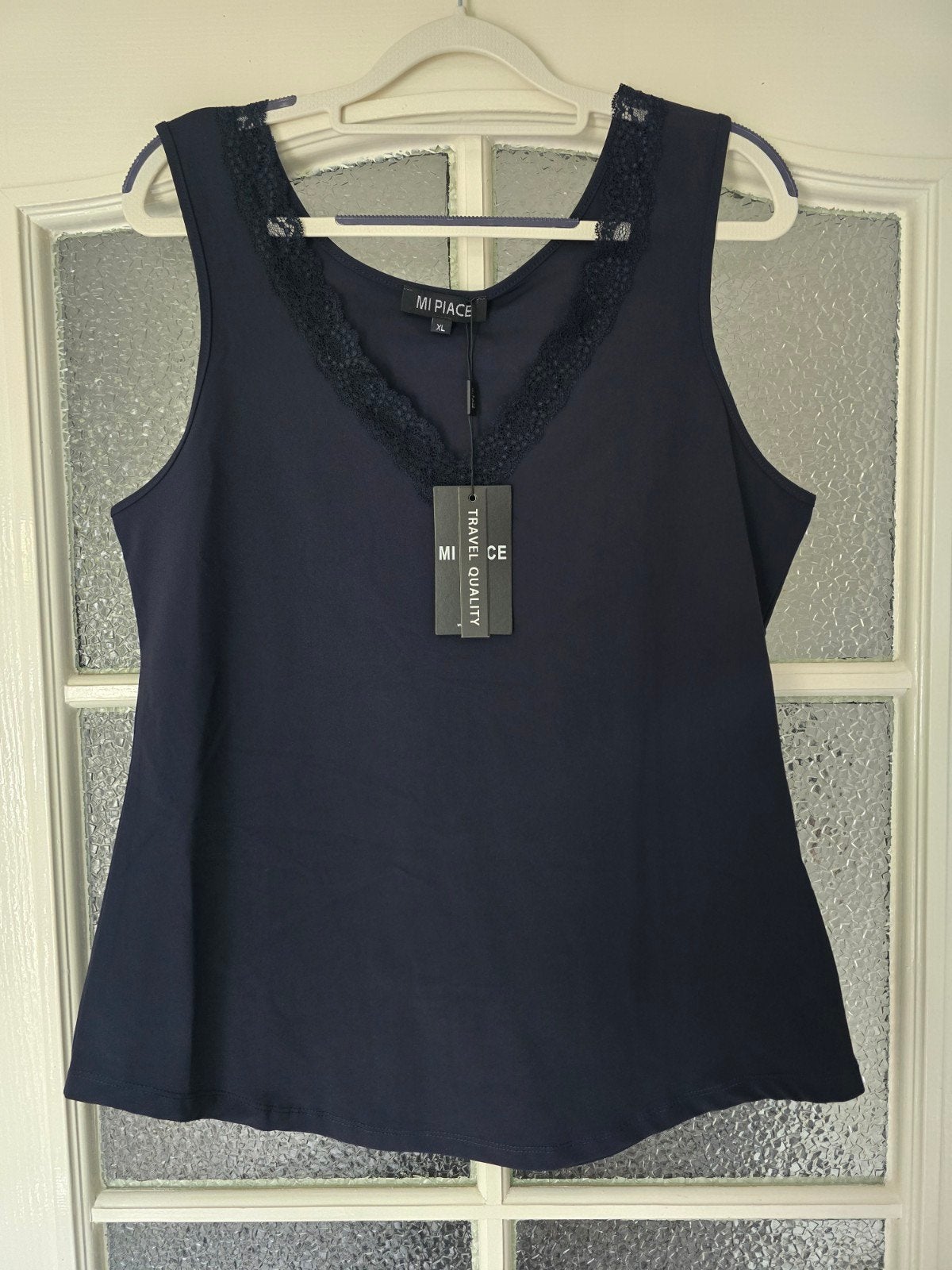 nieuw mi piace top kant donkerblauw xl, Kleding | Dames, Blauw, Maat 46/48 (XL) of groter, Nieuw, Ophalen of Verzenden
