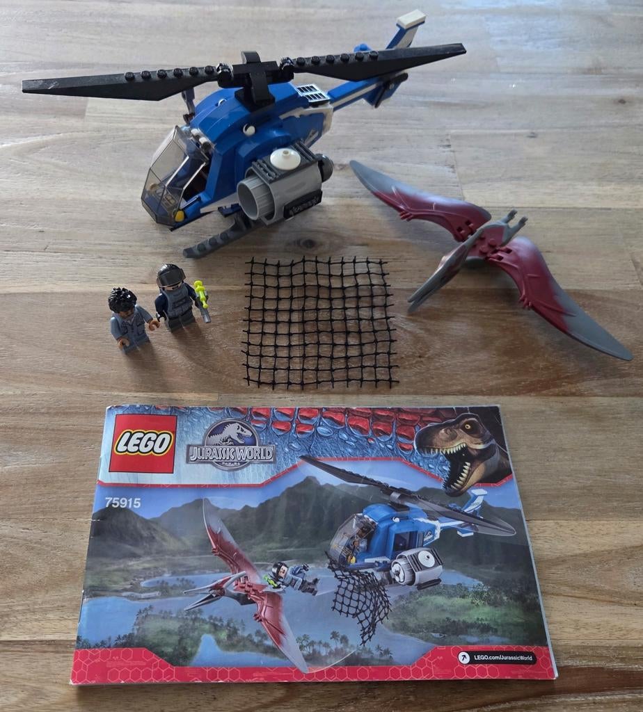 Zeldzame Lego Jurassic Park World Dino Pteranodon 75915 2015, Ophalen of Verzenden, Zo goed als nieuw, Complete set, Lego