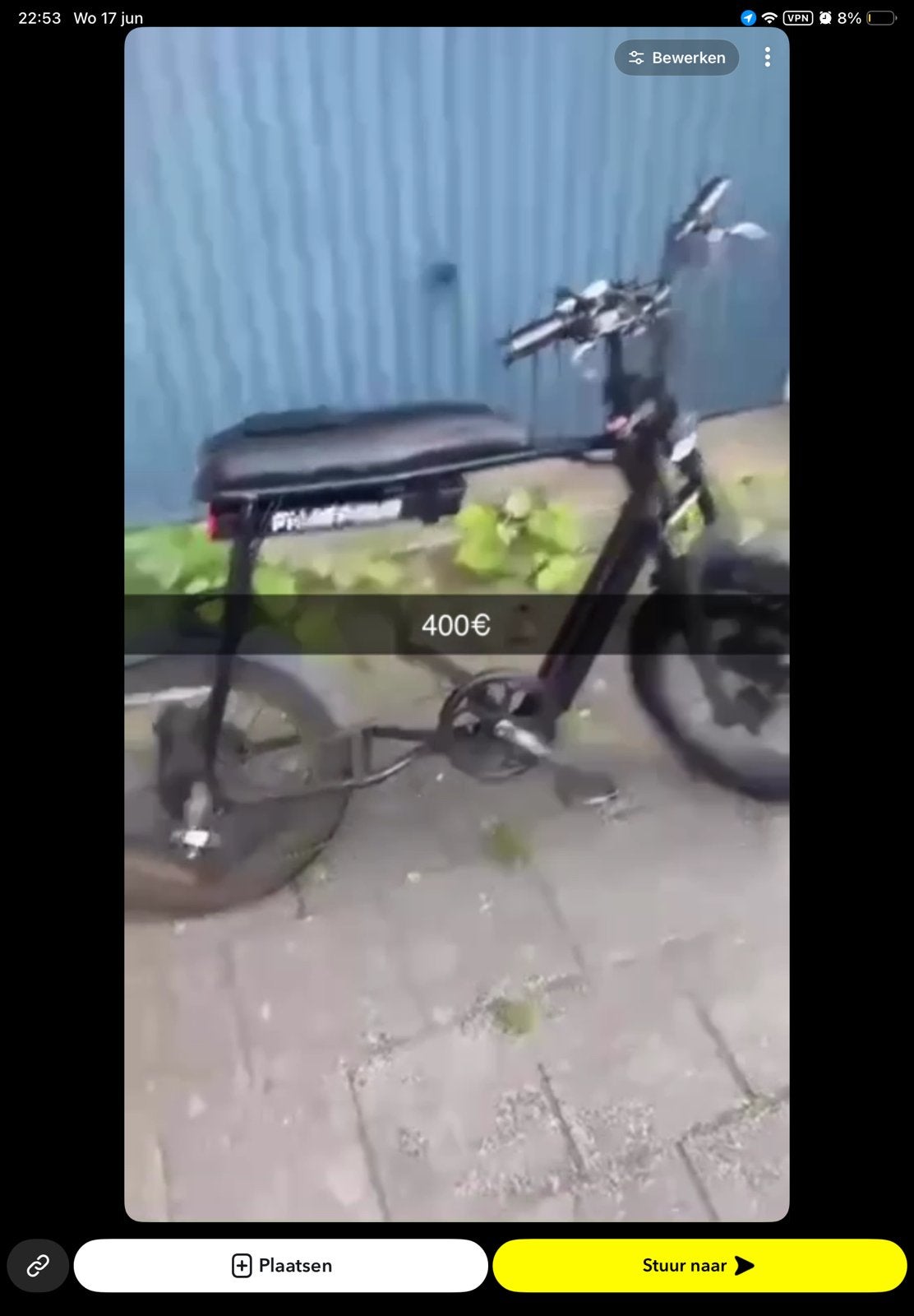 Phatfour flb+, Fietsen en Brommers, Elektrische fietsen, Minder dan 30 km per accu, Gebruikt, 55 tot 59 cm, Ophalen