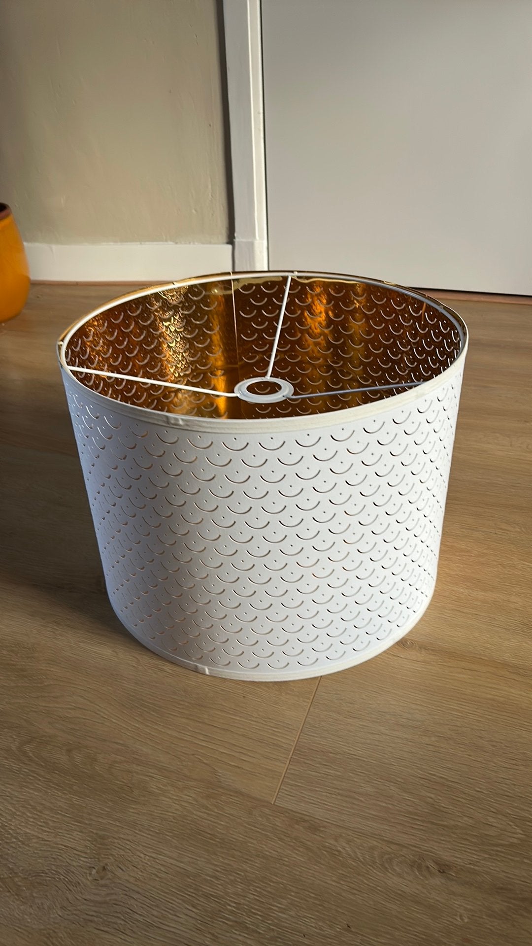Ikea lampenkap Nymö, Gebruikt, Wit, 44 cm, 32 cm